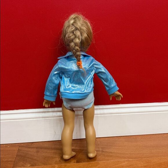 American Girl Doll in gymnastics Shimmering Blue Jacket Truly Me - Picture 4 of 9